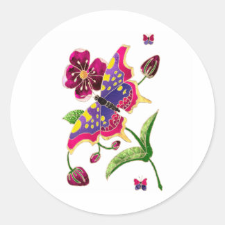 Glas in lood Butterfly Sticker