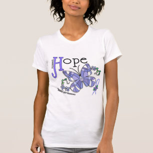 Glas in lood Butterfly Stomach Cancer T-shirt