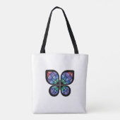 Glas in lood Butterfly Tote Bag (Achterkant)