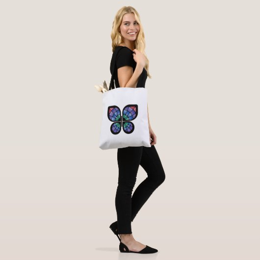 Glas in lood Butterfly Tote Bag (Op model)