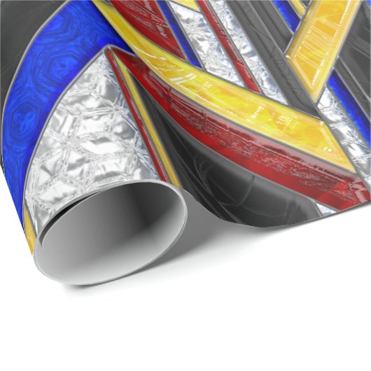 Glas in lood cadeaupapier (Rol Hoek)