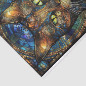 Glas in lood Cat. 2 Tissuepapier (Detail)