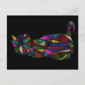 Glas in lood Cat Briefkaart (Voorkant)