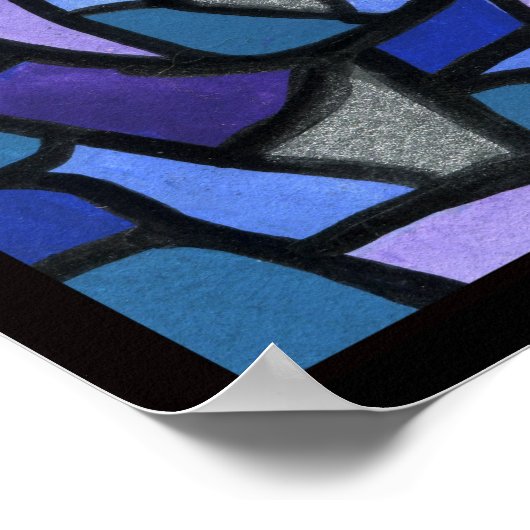 Glas in lood Chalice Art Poster (Hoek)