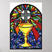 Glas in lood Chalice Art Poster (Voorkant)