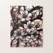 Glas in lood Cherry Blossom Legpuzzel (Verticaal)
