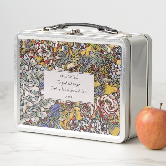 Glas in lood Christelijke Kinder Lunch Tijd Gebed (In situ)