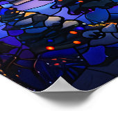 Glas in lood Christmas Art Poster (Hoek)