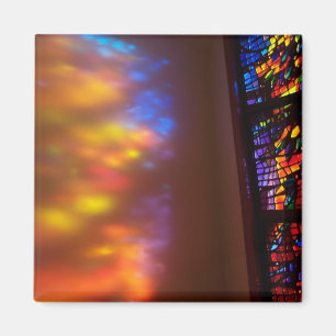 Glas in lood Church Cathedraal Window Magnet Art