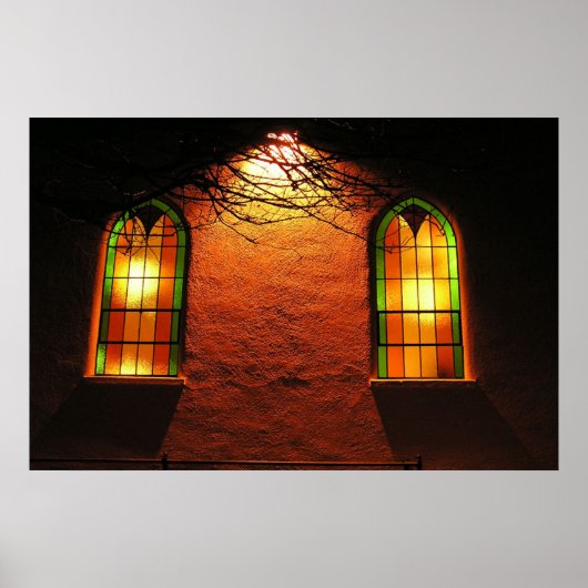 Glas in lood Church Poster (Voorkant)