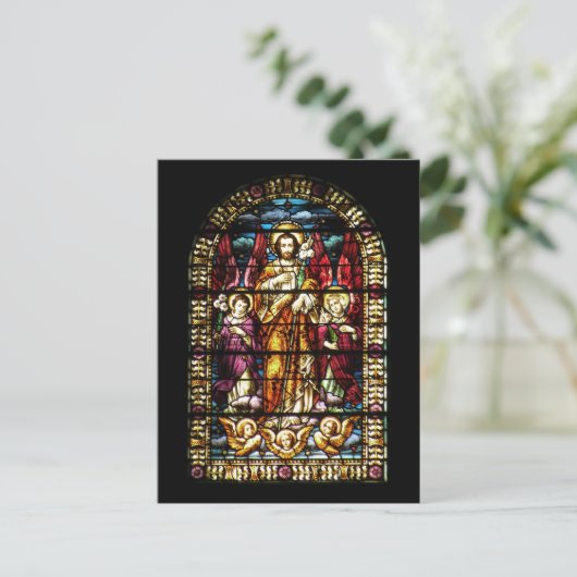 Glas in lood Church WIndow Briefkaart (Staand voorkant)