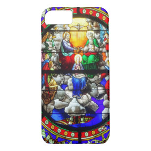 Glas in lood Church Window Coronation Mary iPhone 8/7 Hoesje