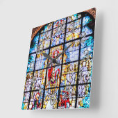 Glas in lood Church Window, Greenwich, Verenigd Ko Vierkante Klok (Hoek)