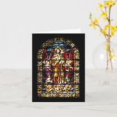 Glas in lood Church WIndow Note Kaart (Gele Bloem)