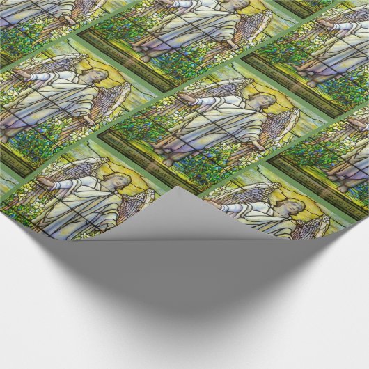 Glas in lood Church Window Resurrection Angel Cadeaupapier (Hoek)