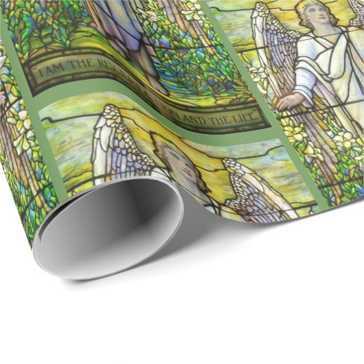 Glas in lood Church Window Resurrection Angel Cadeaupapier (Rol Hoek)