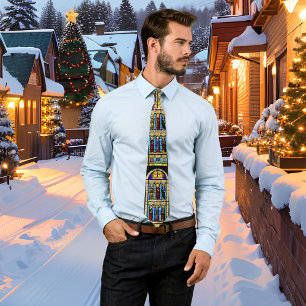 Glas in lood Church Window Stropdas