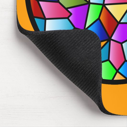 Glas in lood Circle Mousepad Muismat (Hoek)