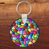 Glas in lood Circle Sleutelhanger (Voorkant)