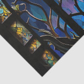 Glas in lood Crescent Moon Tissuepapier (Detail)