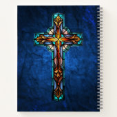 Glas in lood Cross Prayer Journal Notitieboek (Achterkant)