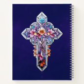 Glas in lood Cross Prayer Journal Notitieboek (Achterkant)