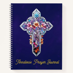 Glas in lood Cross Prayer Journal Notitieboek