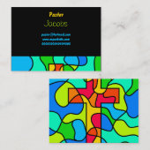 Glas in lood Cross Visitekaartje (Voorkant / Achterkant)