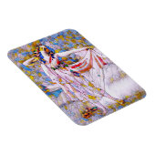 Glas in lood danser in vloeiende kleding magneet (Rechterzijde)