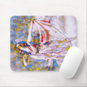 Glas in lood danser in vloeiende kleding muismat (Met muis)