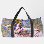 Glas in lood danser in vloeiende kleding plunjezak (Achterkant)