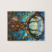 Glas in lood Deer Puzzel (Horizontaal)