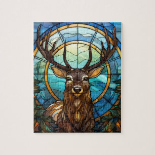 Glas in lood Deer Puzzel