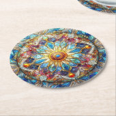 Glas in lood Design Onderzetter (Gebogen)