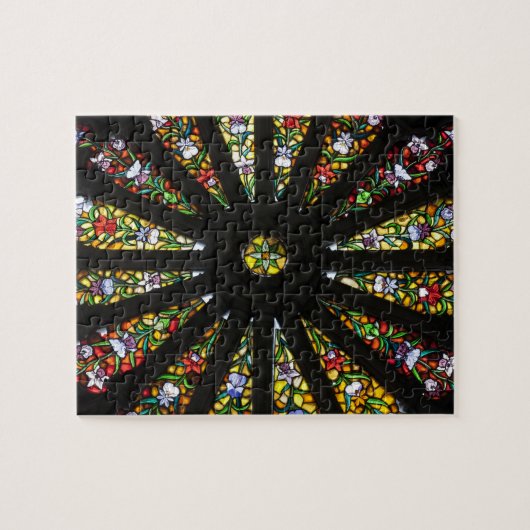 Glas-in-lood detail legpuzzel (Horizontaal)