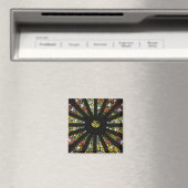 Glas-in-lood detail magneet (Insitu (Vaatwasser))