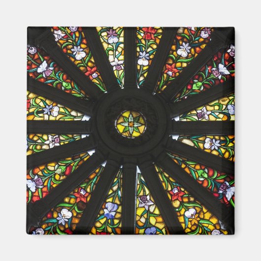 Glas-in-lood detail magneet (Voorkant)
