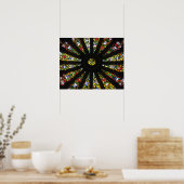 Glas-in-lood detail poster (Keuken)