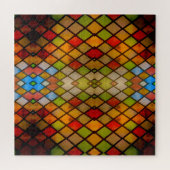 Glas-in-lood Diamant Patroon  Legpuzzel (Horizontaal)