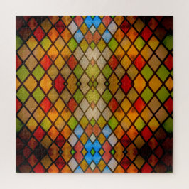 Glas-in-lood Diamant Patroon Legpuzzel
