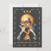 Glas in lood Disco Party Tarot Kaart (Achterkant)