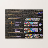Glas-in-lood-diviniteitspuzzel, 28 x 36 cm, 252 st legpuzzel (Horizontaal)