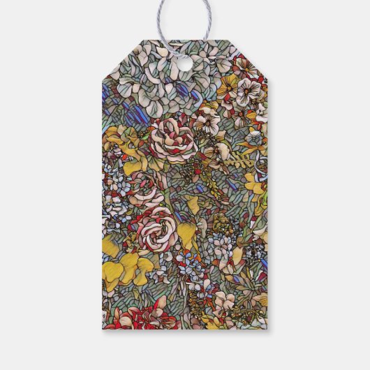 Glas in lood doopdoop gunst cadeaulabel (Achterkant)