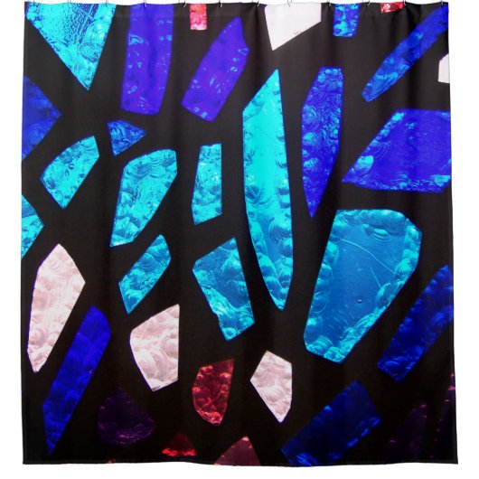 Glas in lood douchegordijn (Voorkant)