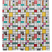 Glas in lood douchegordijn (Voorkant)