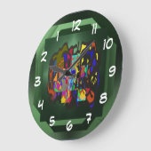 Glas in lood - Draai terug de Tijd Achteruit Klok (Hoek)