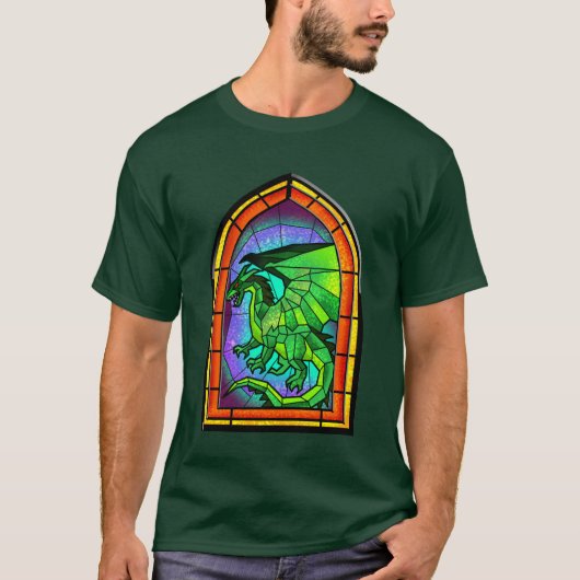 Glas in lood Dragon T-shirt (Voorkant)
