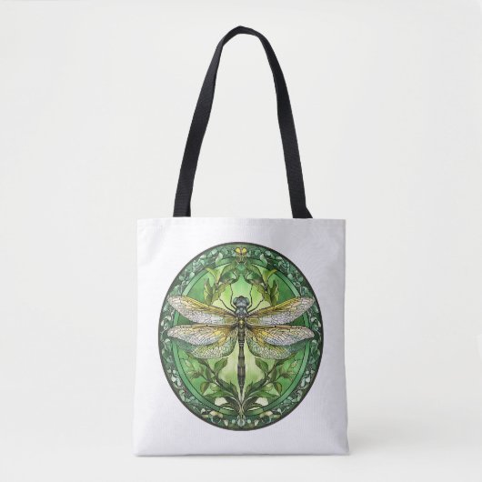 Glas in lood Dragonfly Canvas tas (Voorkant)