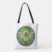 Glas in lood Dragonfly Canvas tas (Achterkant)