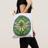 Glas in lood Dragonfly Canvas tas (Dichtbij)